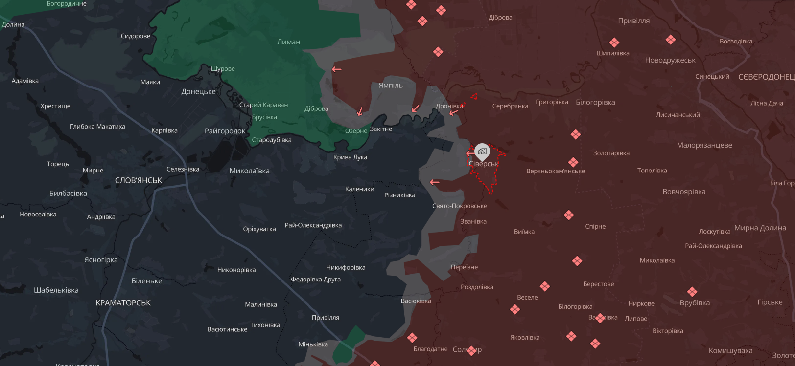 Украинские воины отошли из Северска, - Генштаб